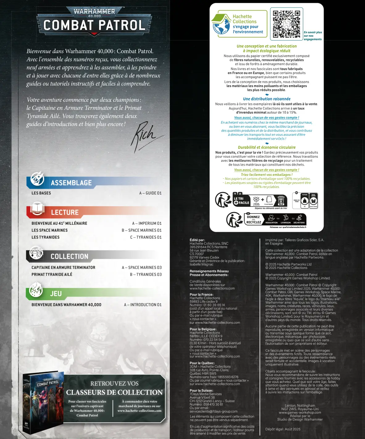 Le fascicule Warhammer Combat Patrol